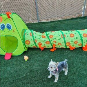 Caterpillar Kids Play Tunnel and Tent | 2 Pc. Crawl Through Baby Ball Pit